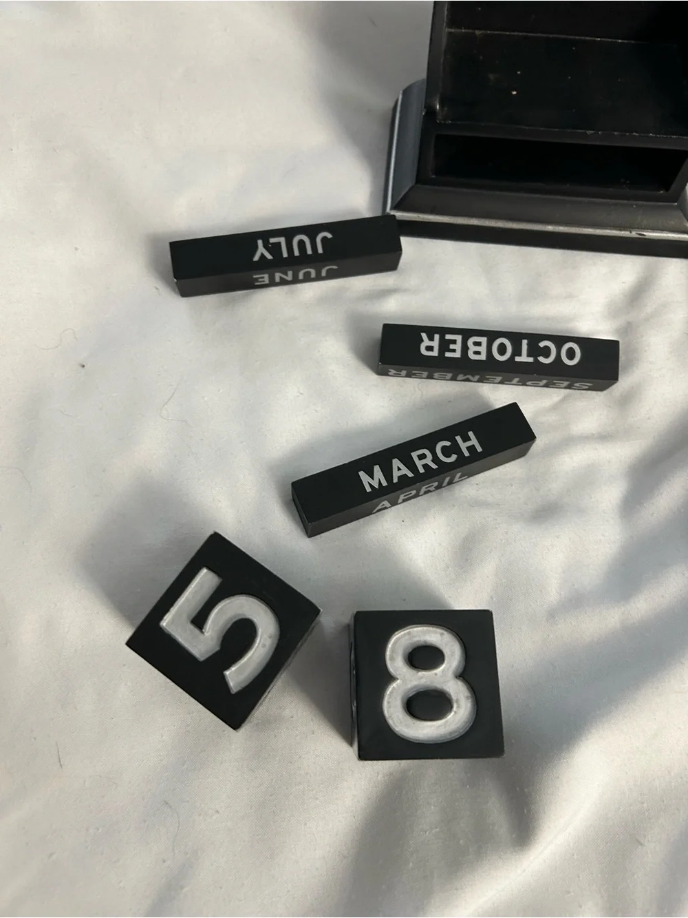 Harley-Davidson Black and Silver Perpetual Desk Calendar